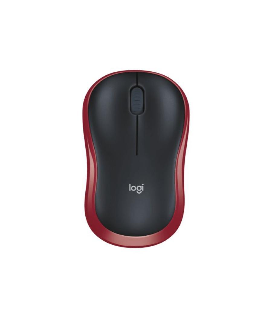 Raton optico wireless m185 rojo logitech