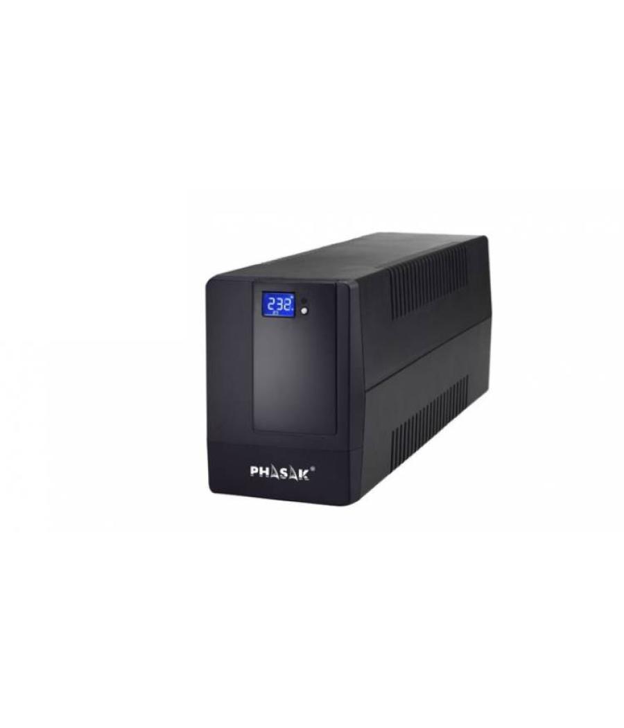 Phasak s.a.i. interactivo lcd usb+rj 1000 va