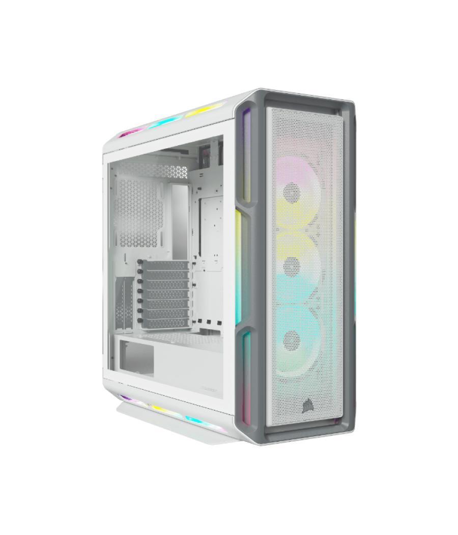 Caja semitorre atx icue 5000t rgb tg white corsair