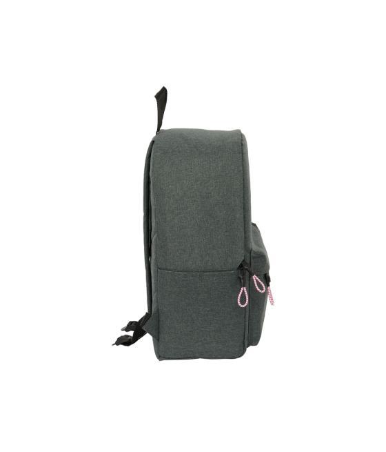 Mochila safta para portatil 14,1\" kappa silver pink 160x310x410 mm