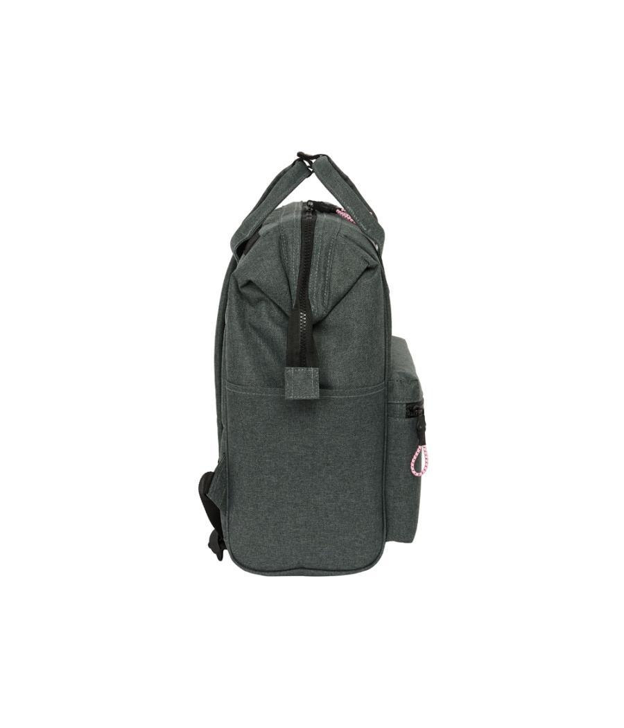 Mochila safta con asas para portatil 13\" kappa silver pink 190x270x400 mm