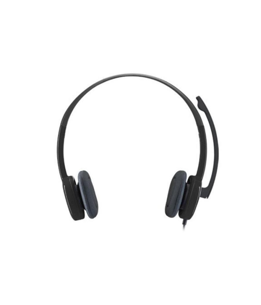 Auriculares logitech h151/ con micrófono/ jack 3.5/ negros