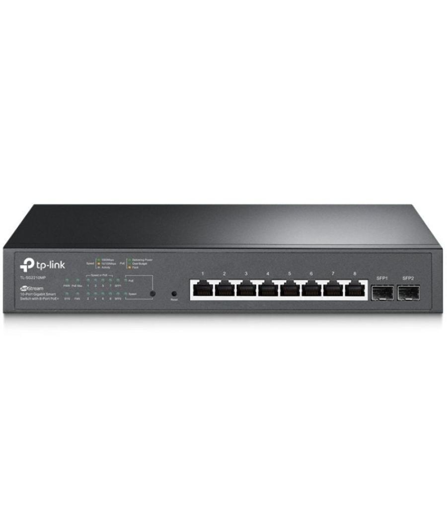 Switch tp-link smart gigabit jetstream tl-sg2210mp 10 puertos/ rj-45 10/100/1000 poe/ sfp