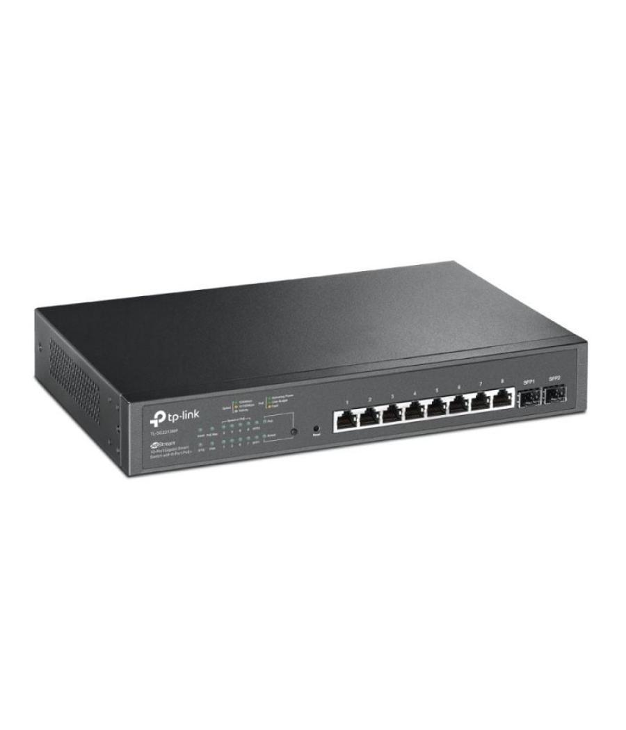 Switch tp-link smart gigabit jetstream tl-sg2210mp 10 puertos/ rj-45 10/100/1000 poe/ sfp
