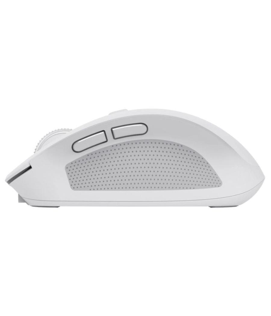 Ratón inalámbrico por bluetooth trust ozaa compact wireless/ batería recargable/ hasta 3200 dpi/ blanco