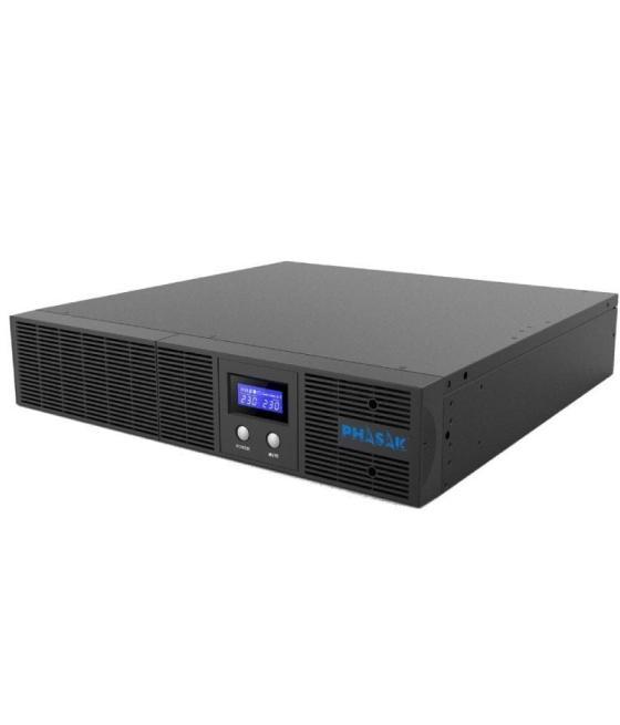 Sai línea interactiva phasak protekt rack/ 2160va-1400w/ 4 salidas/ formato rack