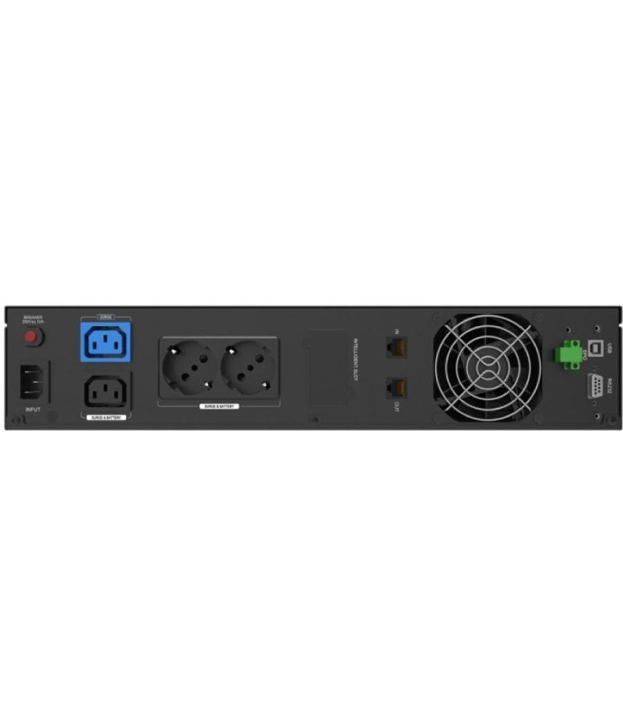 Sai línea interactiva phasak protekt rack/ 2160va-1400w/ 4 salidas/ formato rack