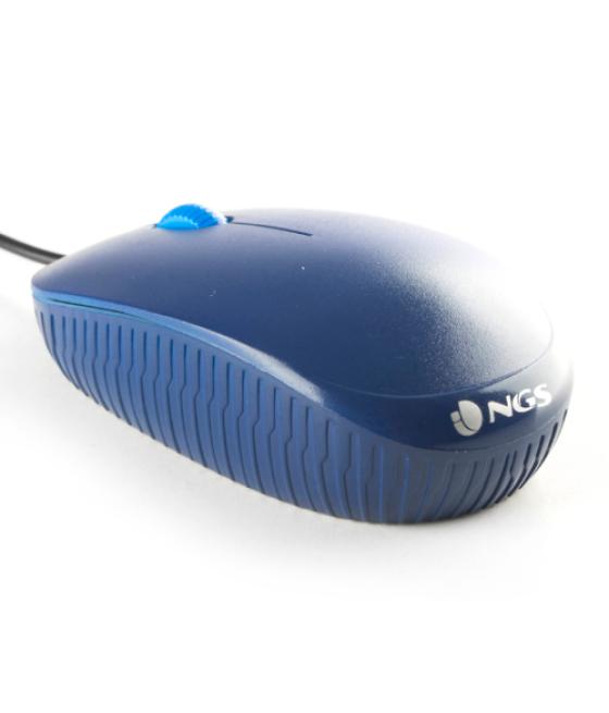 Mouse ngs flame blue optico con cable