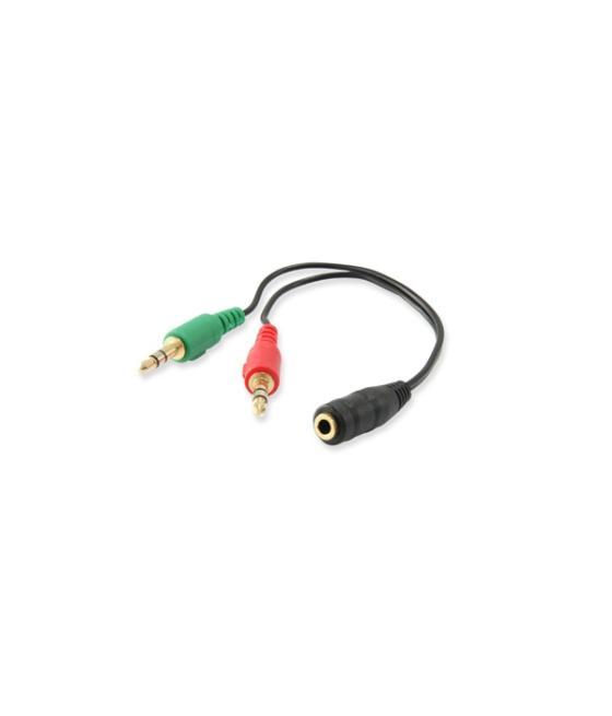 Cable audio mini jack 3.5mm hembra a 2 jack 3.5mm macho