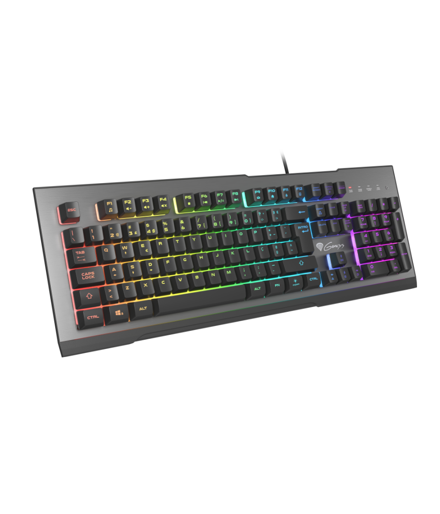 Teclado gaming genesis rhod 500 rgb portugues retroiluminado aluminio