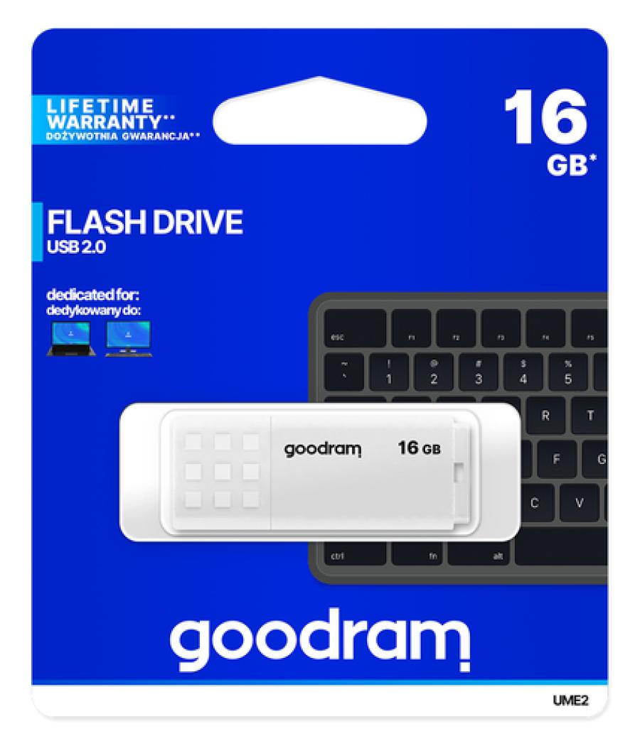 Goodram UME2 unidad flash USB 16 GB USB tipo A 2.0 Blanco
