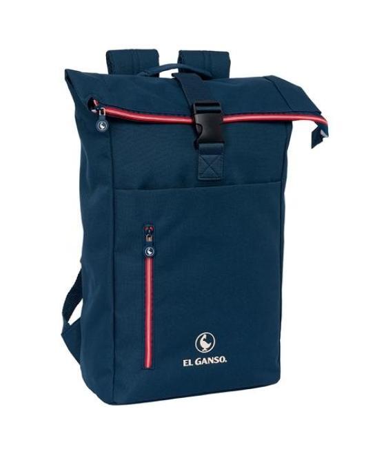 Safta mochila solapa para portátil 15,6 el ganso classic 15,3l azul