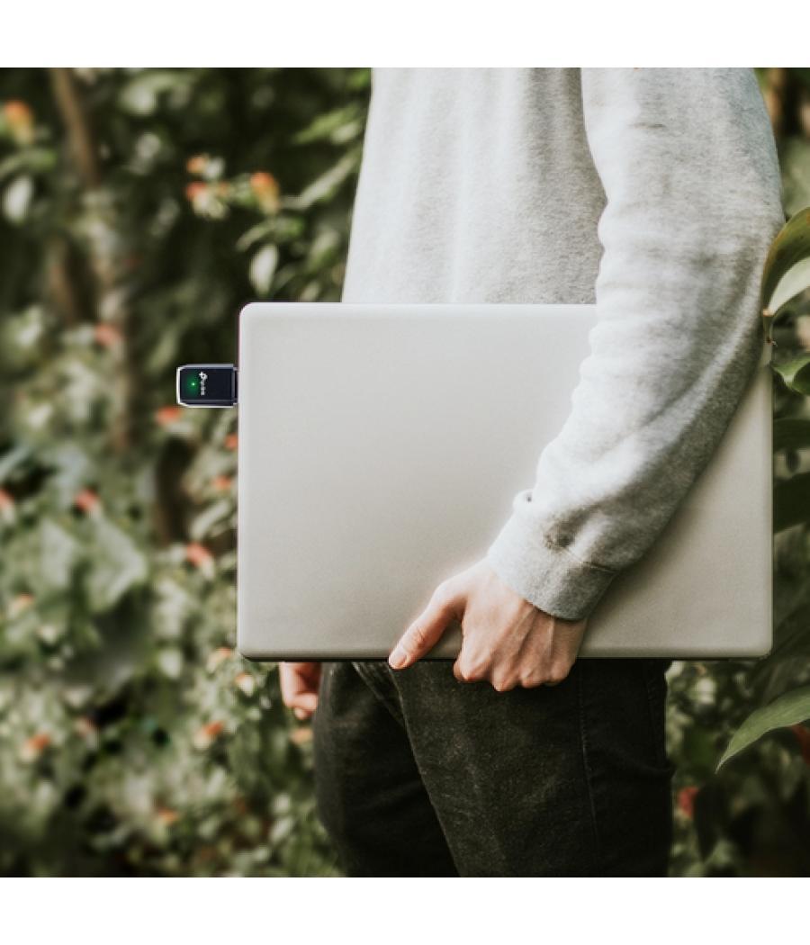 Tp-link - mini adaptador usb inalámbrico mu-mimo ac1300 - 400mb en 2,4ghz y 867mb en 5ghz usb3.0