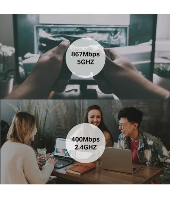 Tp-link - mini adaptador usb inalámbrico mu-mimo ac1300 - 400mb en 2,4ghz y 867mb en 5ghz usb3.0