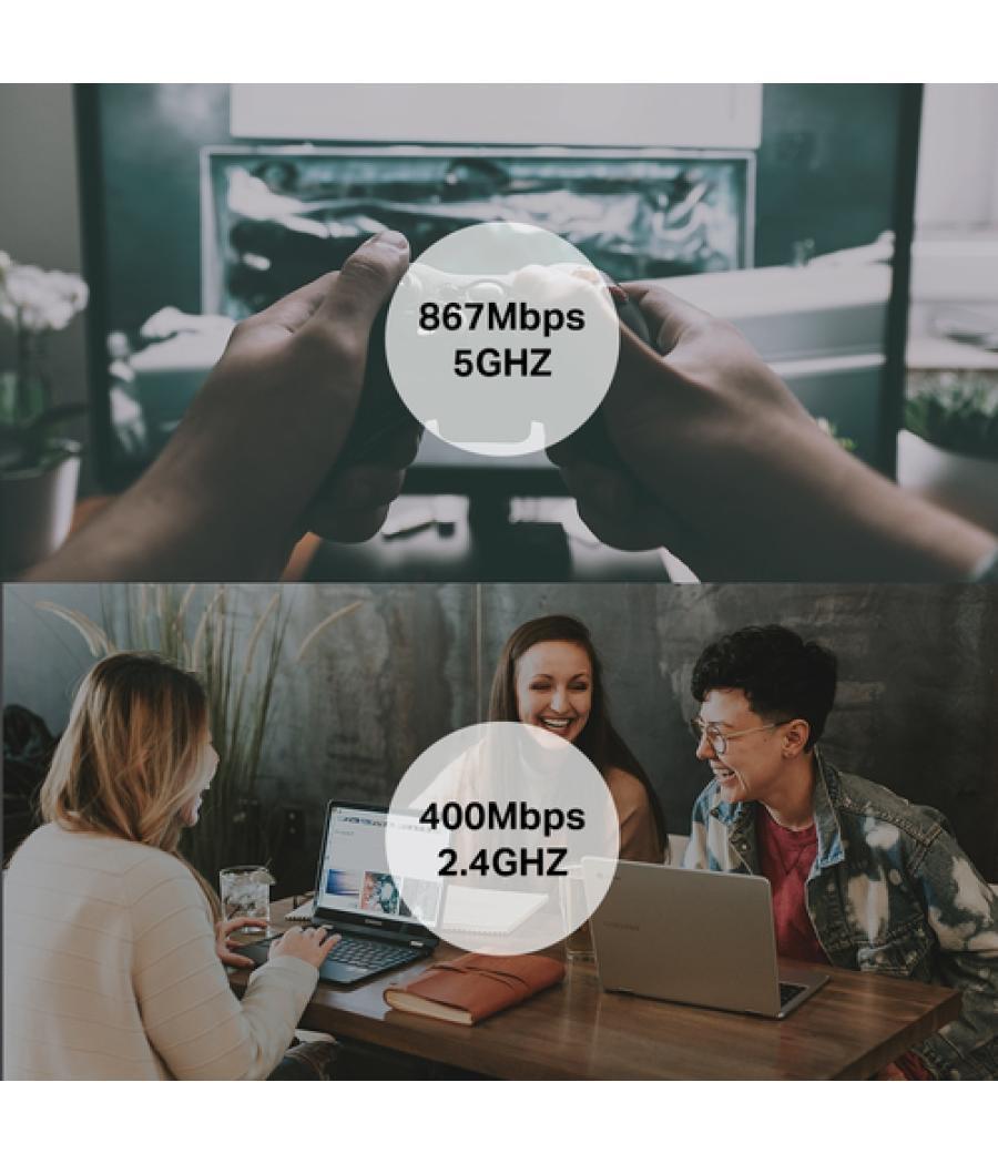 Tp-link - mini adaptador usb inalámbrico mu-mimo ac1300 - 400mb en 2,4ghz y 867mb en 5ghz usb3.0