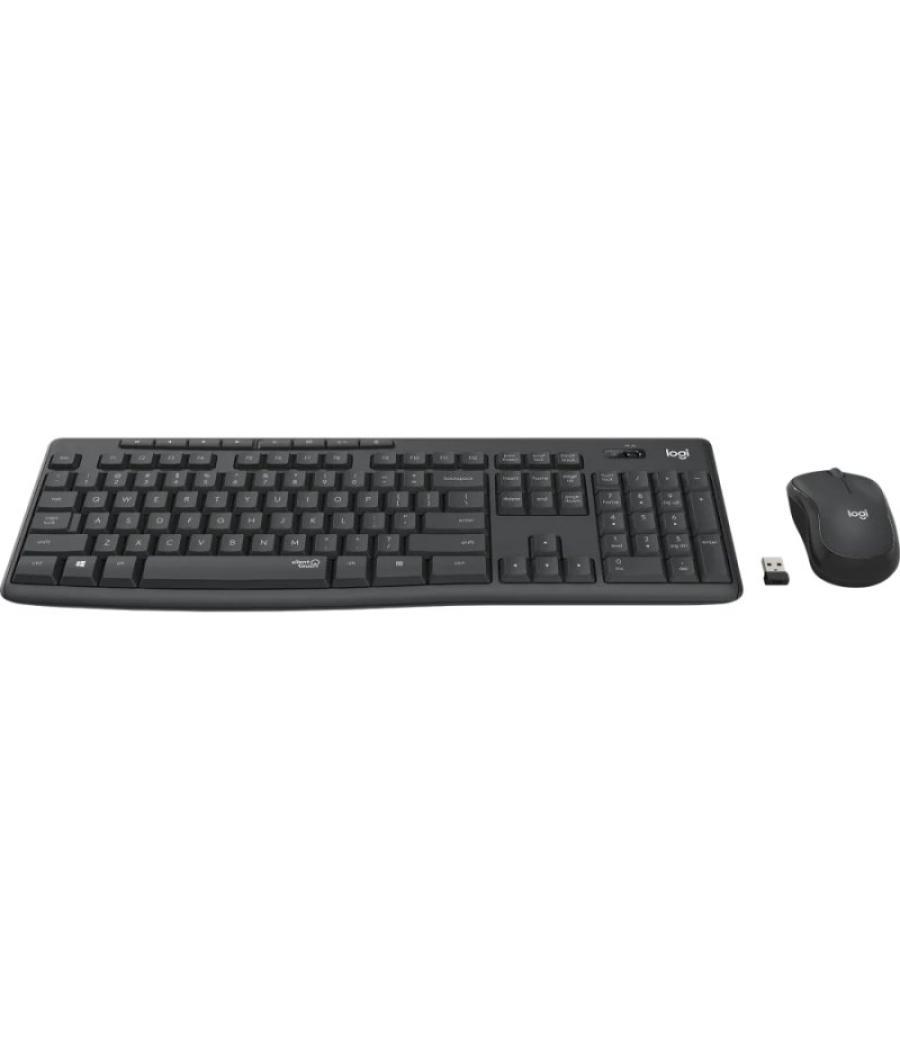 Logitech mk295 teclado y raton inalambrico negro
