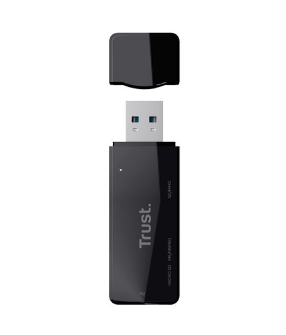 Trust NANGA lector de tarjeta USB 3.2 Gen 1 (3.1 Gen 1) Type-A Negro