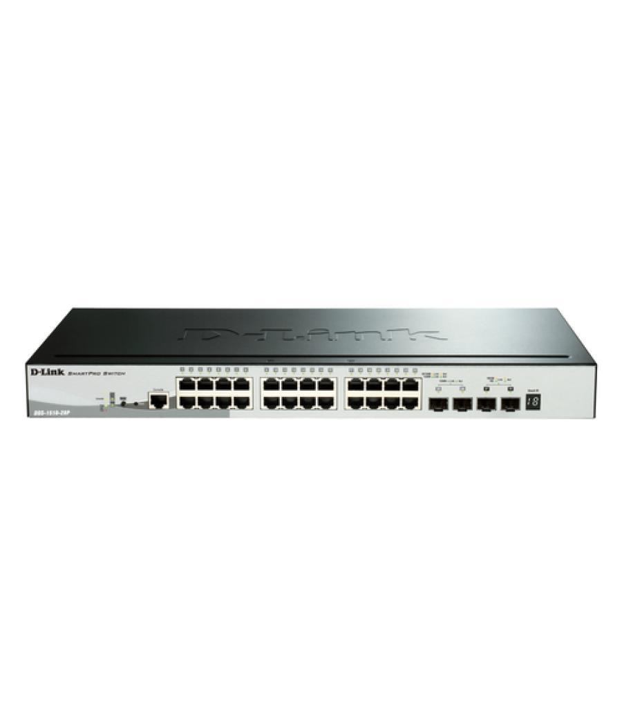 D-Link DGS-1510-28P switch Gestionado L3 Gigabit Ethernet (10/100/1000) Energía sobre Ethernet (PoE) Negro