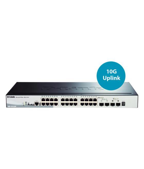 D-Link DGS-1510-28P switch Gestionado L3 Gigabit Ethernet (10/100/1000) Energía sobre Ethernet (PoE) Negro