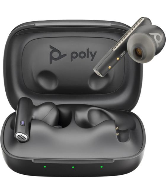 POLY Intrauriculares Voyager Free 60 UC M +Adaptador USB-A BT700 +Estuche de carga básico