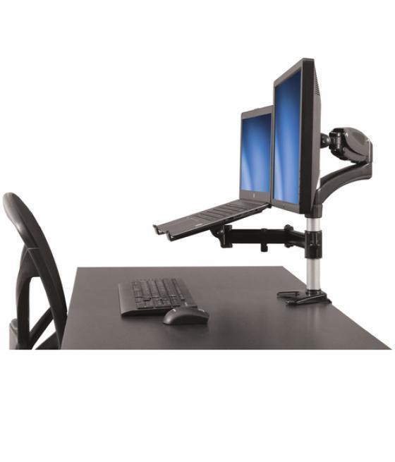 StarTech.com Brazo para un Monitor - Base para Ordenador Portátil con Ajuste de Altura de un Toque