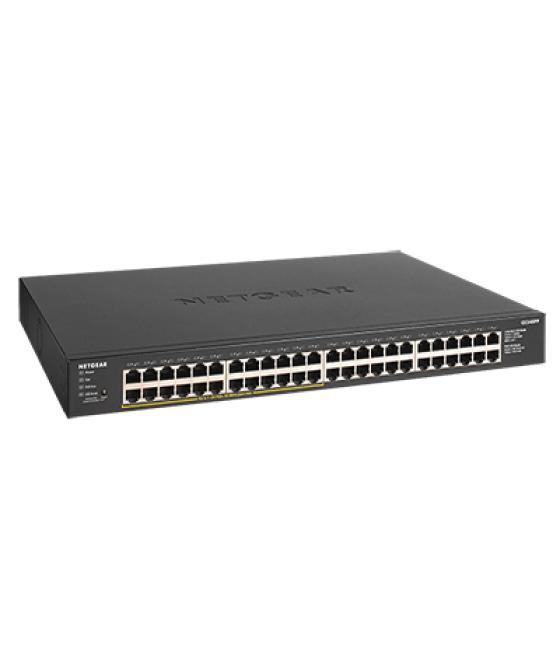 NETGEAR GS348PP No administrado Gigabit Ethernet (10/100/1000) Energía sobre Ethernet (PoE) Negro
