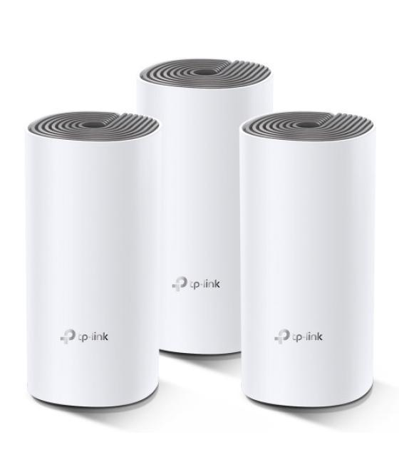Tp-link deco e4 (3-pack) doble banda (2,4 ghz / 5 ghz) wi-fi 5 (802.11ac) blanco, gris 2 interno