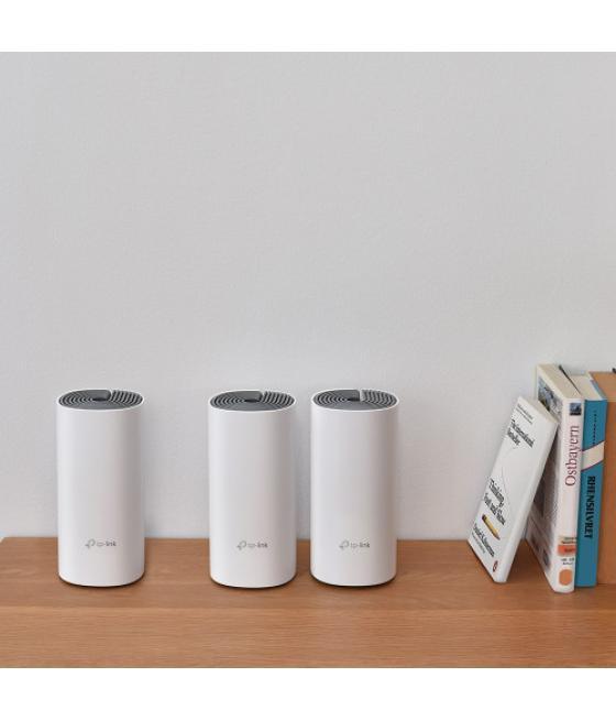 Tp-link deco e4 (3-pack) doble banda (2,4 ghz / 5 ghz) wi-fi 5 (802.11ac) blanco, gris 2 interno