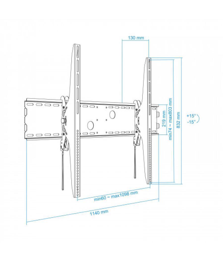 Tooq soporte de pared (monitor / plasma / lcd / led) 60”-100”