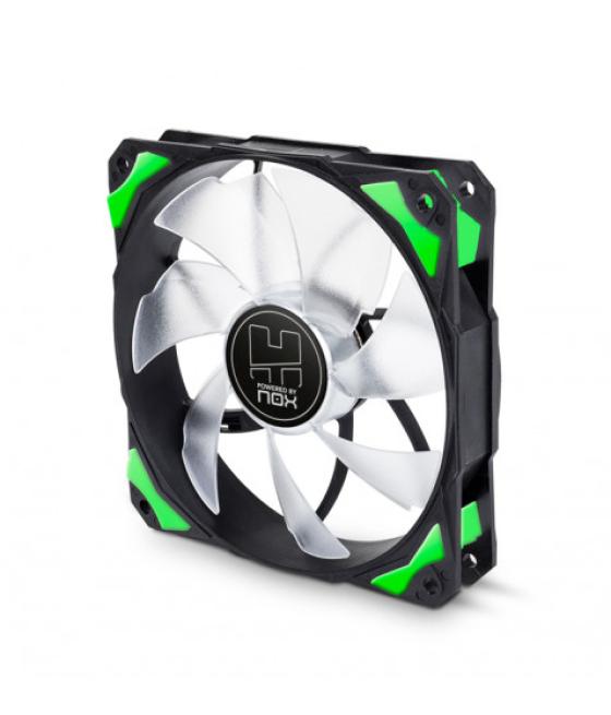 Nox h-fan led carcasa del ordenador ventilador 12 cm negro, verde, blanco