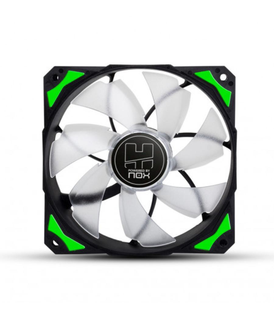 Nox h-fan led carcasa del ordenador ventilador 12 cm negro, verde, blanco