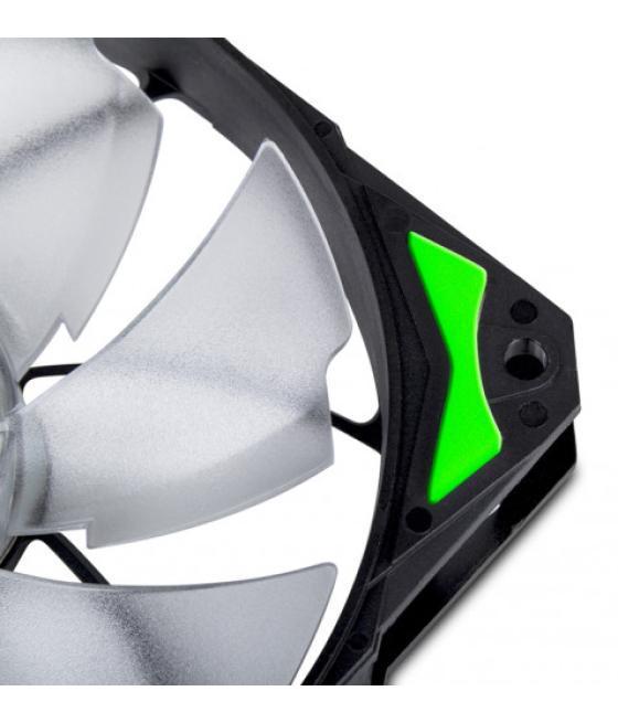 Nox h-fan led carcasa del ordenador ventilador 12 cm negro, verde, blanco