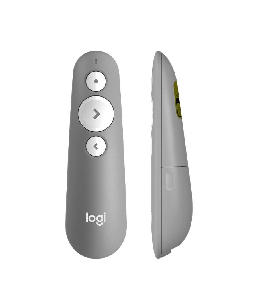 Mando wireless inalambrico logitech r500s para presentaciones - bluetooth - gris medio
