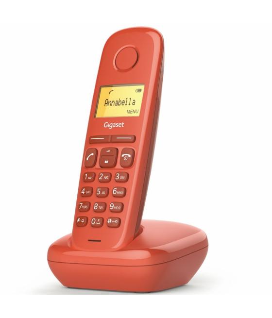 Telefono fijo inalambrico gigaset a170 rojo 50 numeros agenda - 10 tonos