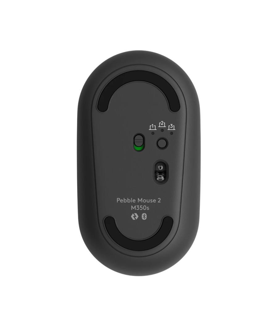 Raton inalambrico pebble mouse 2 m350s negro bluetooth