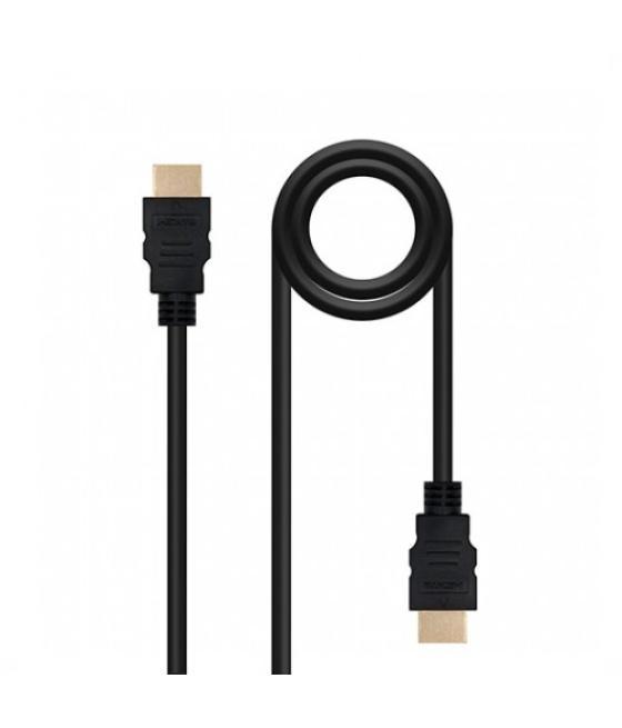 Cable hdmi(a) a hdmi(a) 4k 2m nanocable negro macho - macho - 60hz - 18gbps - v2.0