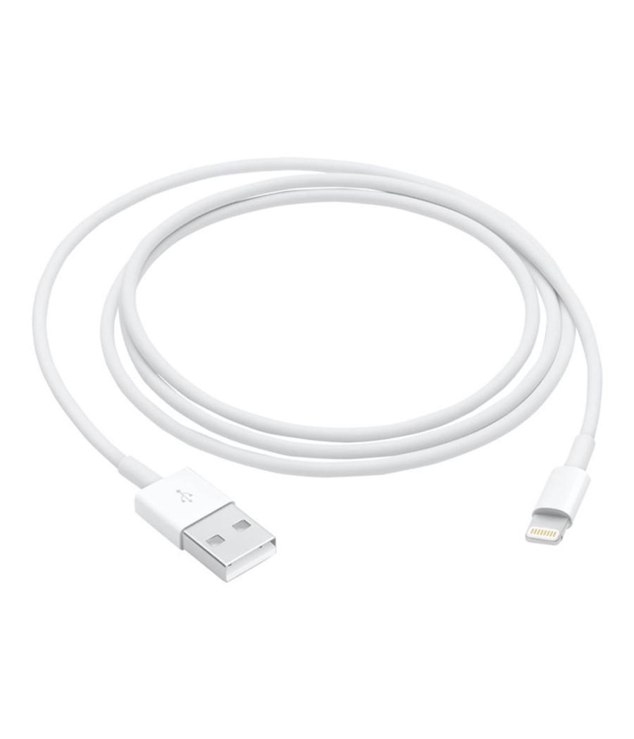 Cable original apple iphone usb tipo a a lightning 1m - macho - macho - blanco