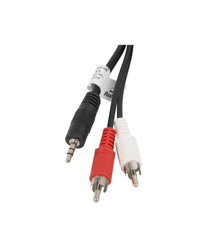 Cable estereo lanberg mini jack 3.5mm - 2x rca macho 5m