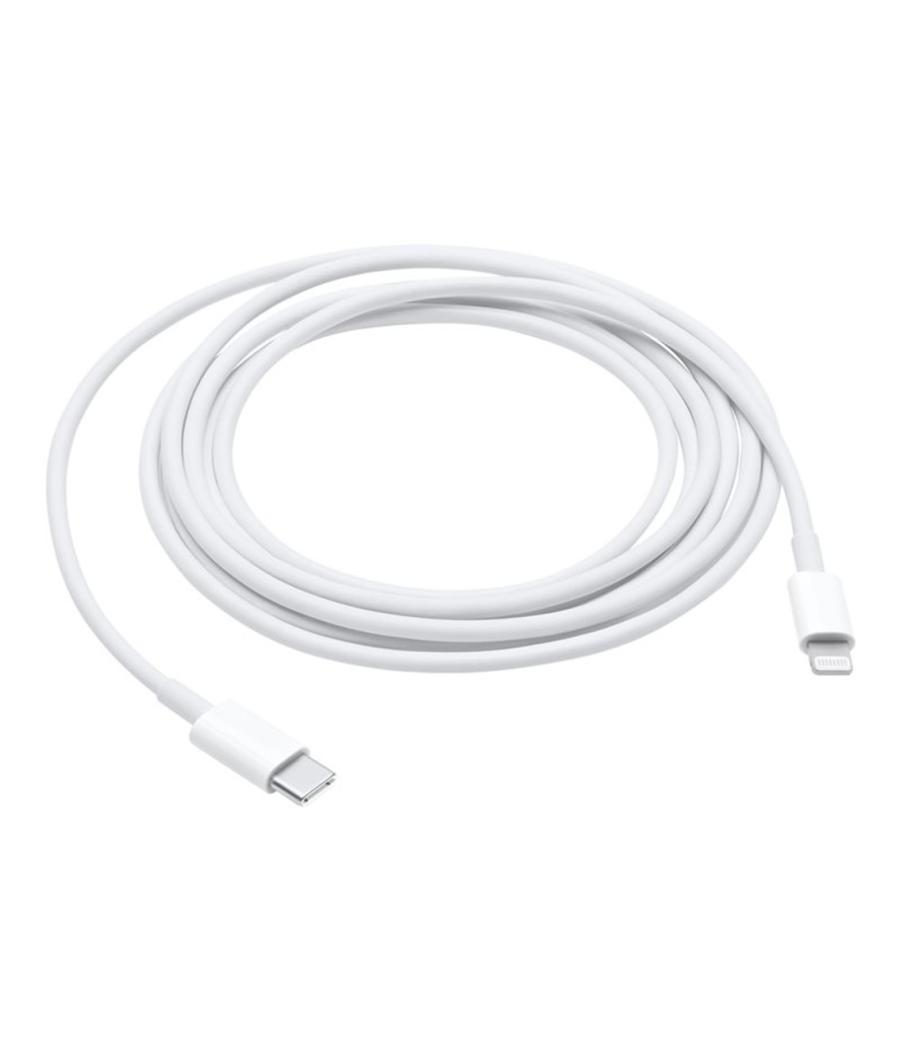 Cable original apple usb tipo c a lightning 2m - macho - macho - blanco