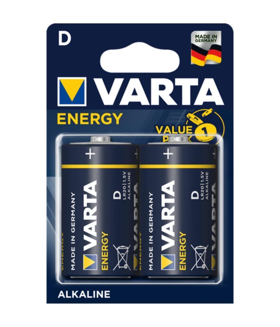 Blister pilas varta alcalinas energy lr20 d - 2 pilas