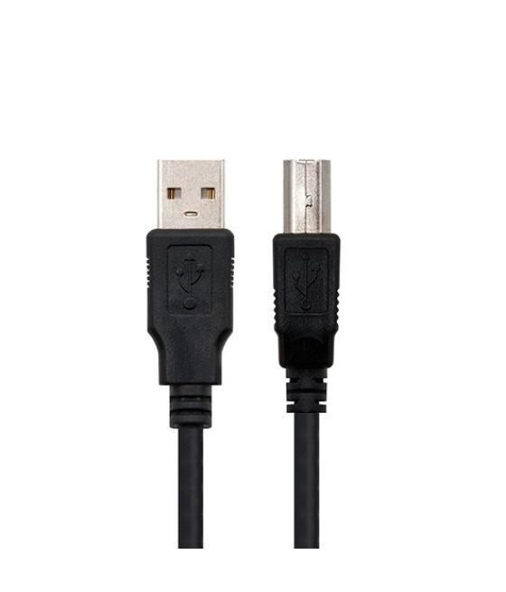 Cable usb tipo a 2.0 a usb tipo b 2.0 nanocable 1.8m negro macho - macho