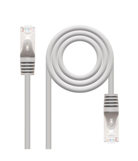 Latiguillo cable red ftp cat6 rj45 nanocable 3m gris