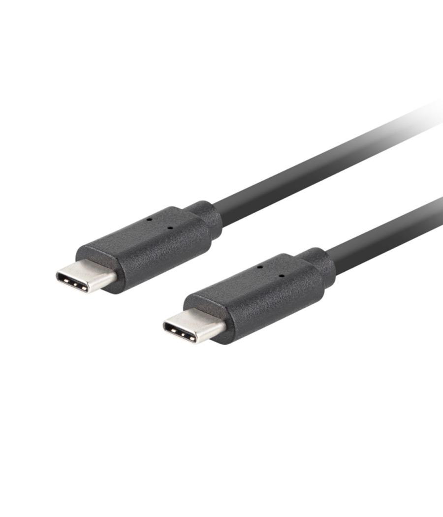 Cable usb tipo c lanberg 1m - macho - macho - negro