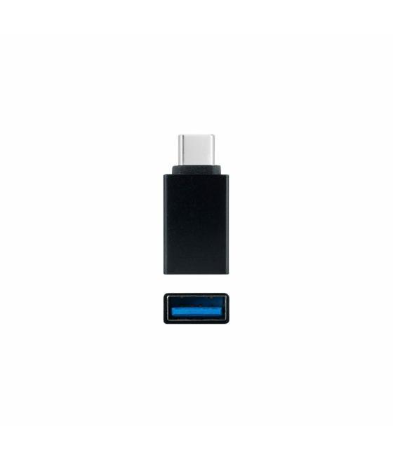 Adaptador usb tipo a a usb tipo c nanocable negro - hembra - macho