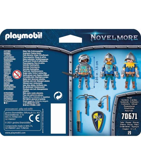 Playmobil set de 3 caballeros de novelmore