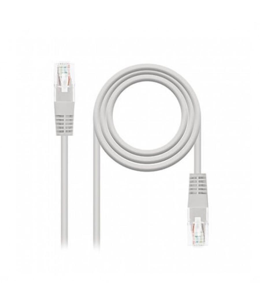 Latiguillo cable red utp cat5e rj45 nanocable 10m gris