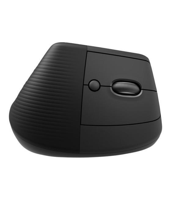 Mouse raton vertical logitech lift for business 6 botones 4000 dpi wireless inalambrico grafito
