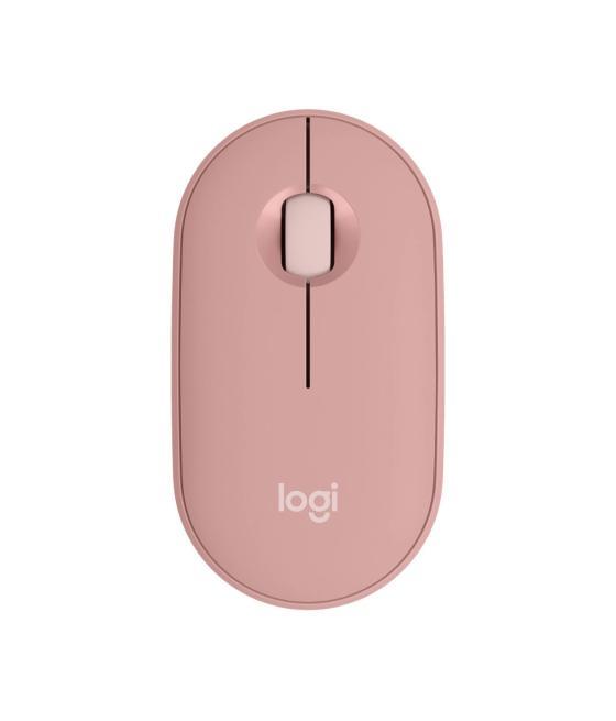 Raton inalambrico pebble mouse 2 m350s rosa bluetooth