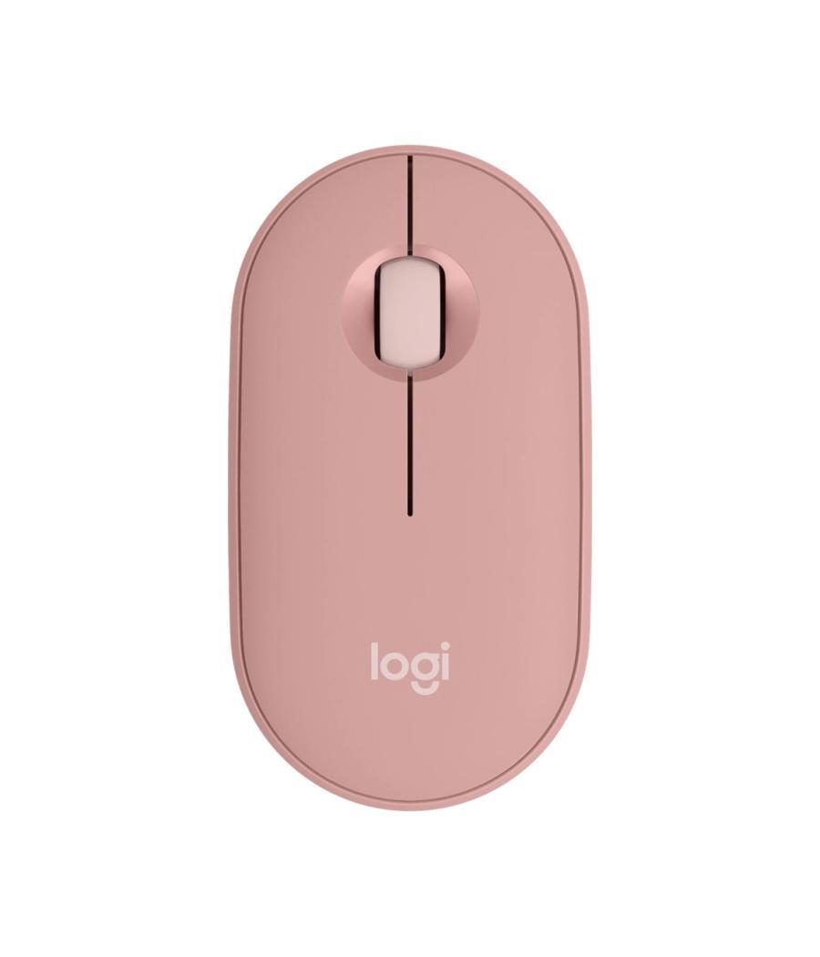 Raton inalambrico pebble mouse 2 m350s rosa bluetooth