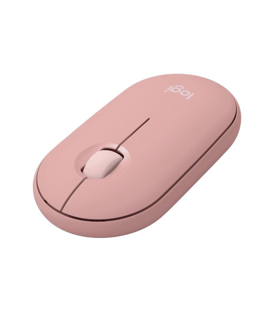 Raton inalambrico pebble mouse 2 m350s rosa bluetooth